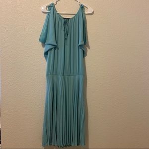 BCBGMaxAzria Teal Midi/Maxi Flowy Dress